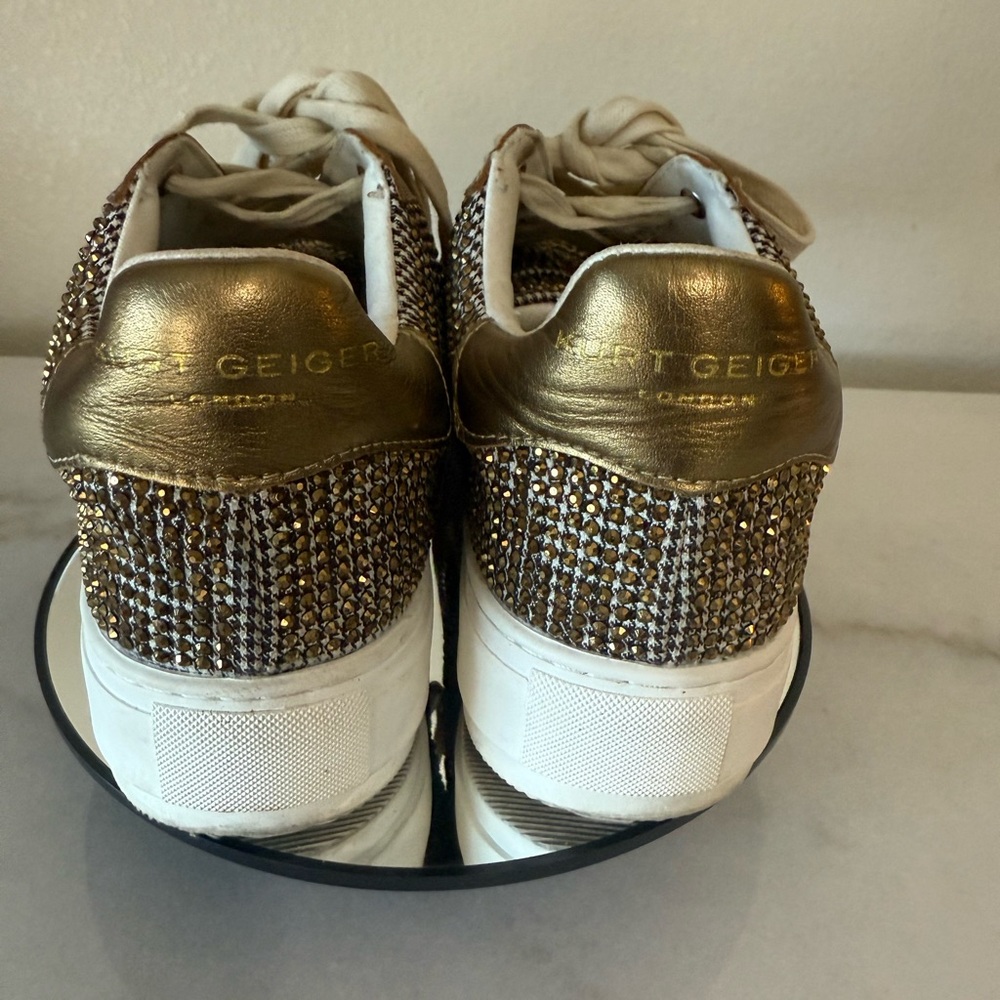 Kurt Geiger Beige and Dark Beige Sneakers Box - Picture 7 of 12